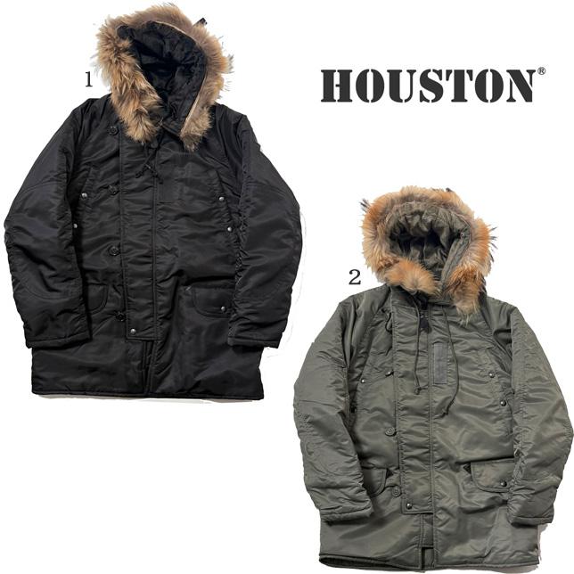 ヒューストン メンズ N-3B フライトジャケット リアルファー HOUSTON 50317 N-3B FLIGHT JACKET | HOUSTON