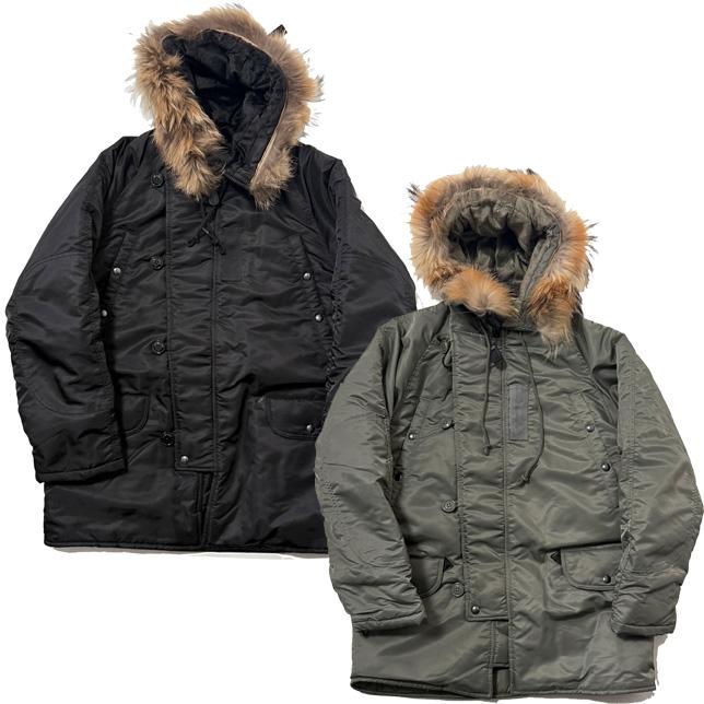 ヒューストン メンズ N-3B フライトジャケット リアルファー HOUSTON 50317 N-3B FLIGHT JACKET | HOUSTON | 01