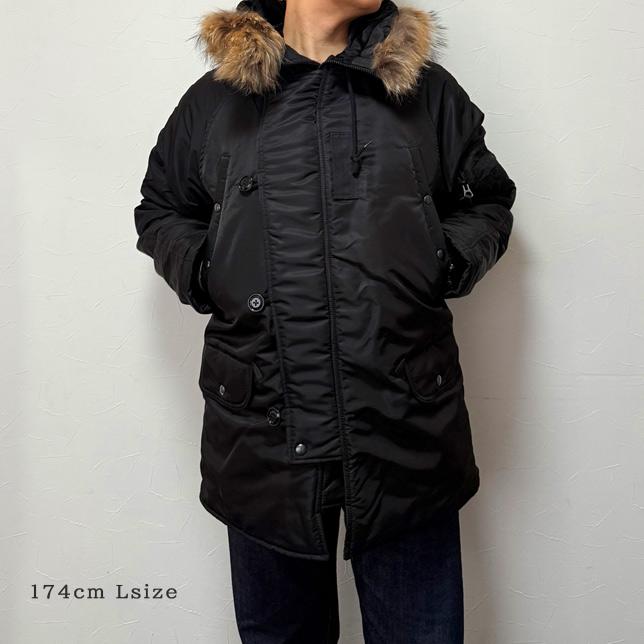 ヒューストン メンズ N-3B フライトジャケット リアルファー HOUSTON 50317 N-3B FLIGHT JACKET | HOUSTON | 02