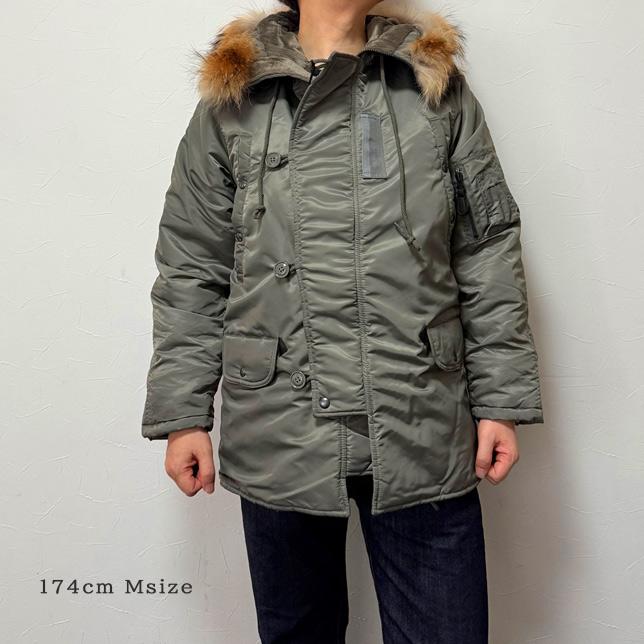 ヒューストン メンズ N-3B フライトジャケット リアルファー HOUSTON 50317 N-3B FLIGHT JACKET | HOUSTON | 03