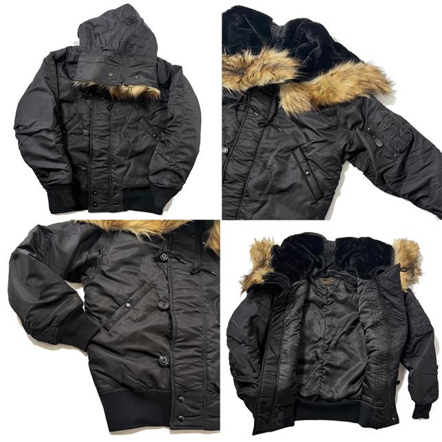 ヒューストン メンズ N-2B フライトジャケット フェイクファー ショート丈 HOUSTON 51536 N-2B FLIGHT JACKET | HOUSTON | 04