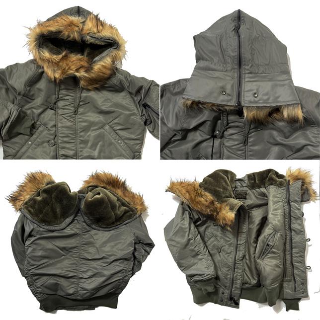ヒューストン メンズ N-2B フライトジャケット フェイクファー ショート丈 HOUSTON 51536 N-2B FLIGHT JACKET | HOUSTON | 05
