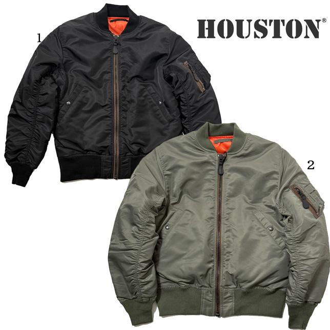 ヒューストン メンズ MA-1 フライトジャケット HOUSTON 50316 MA-1 FLIGHT JACKET ブルゾン ジャンパー | HOUSTON
