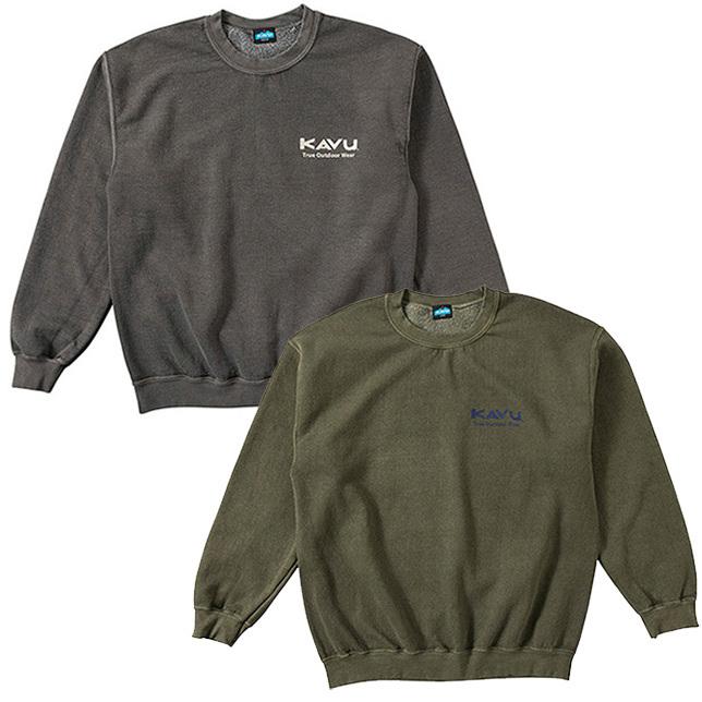 KAVU カブー メンズ トゥルーアウトドアウェアスウェット TOW プリントスウェット クルーネック バックプリント | KAVU | 01