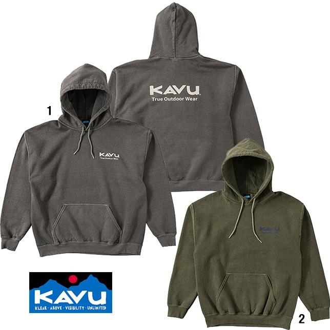 KAVU カブー メンズ トゥルーアウトドアウェアパーカー TOW プリントスウェット パーカー バックプリント | KAVU