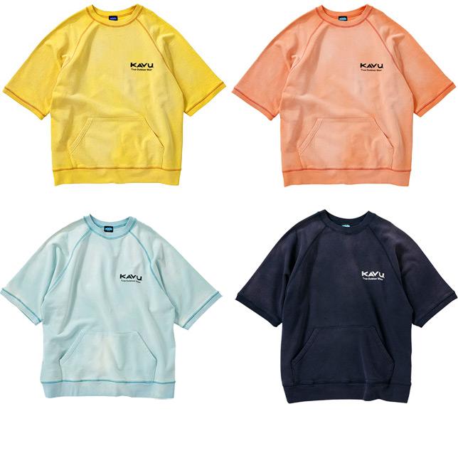 KAVU カブー メンズ ショートスリーブ スウェット  プリント 半袖 スウェット クルーネック | KAVU | 01