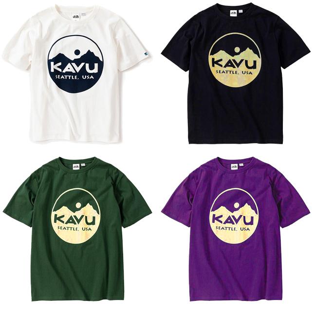 KAVU カブー メンズ サークルロゴTシャツ プリントTシャツ | KAVU | 01