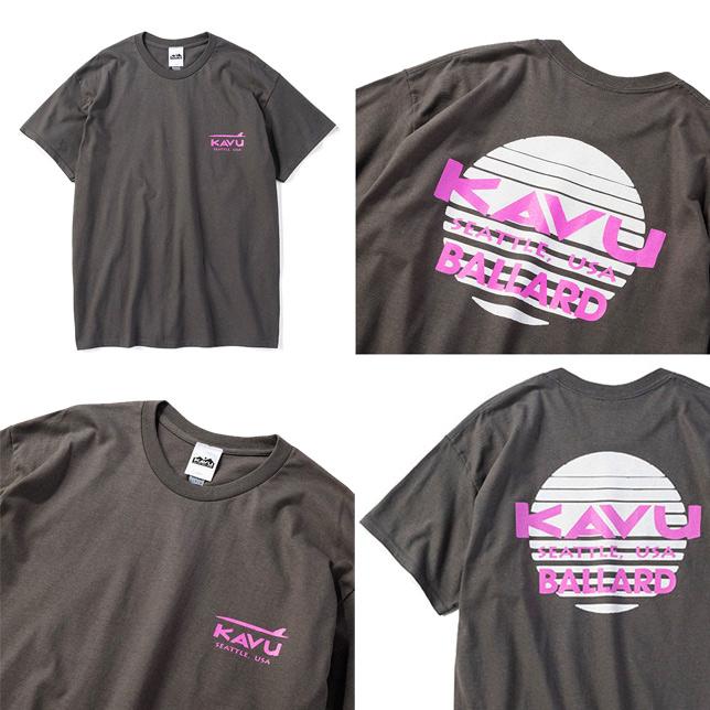 KAVU カブー メンズ サンセットロゴ Tシャツ バックプリント | KAVU | 02