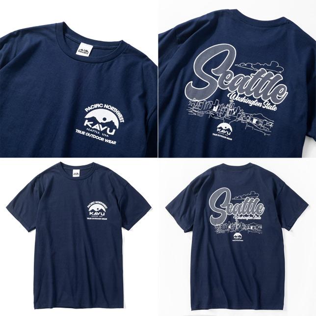 KAVU カブー メンズ シアトルロゴ Tシャツ バックプリント | KAVU | 03