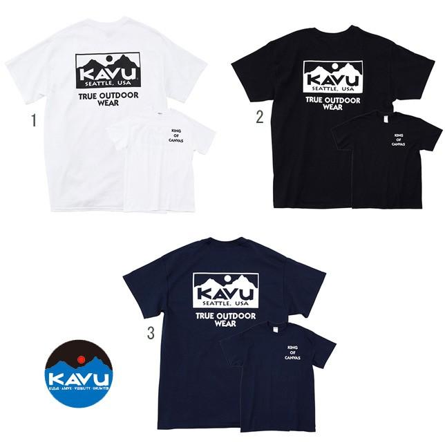 KAVU カブー メンズ トゥルーロゴTシャツ プリントTシャツ バックプリント | KAVU
