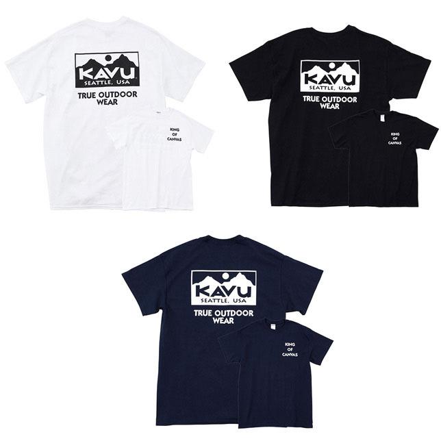 KAVU カブー メンズ トゥルーロゴTシャツ プリントTシャツ バックプリント | KAVU | 01