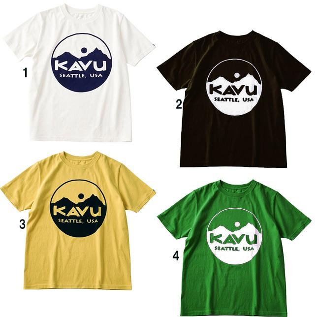 KAVU カブー メンズ サークルロゴTシャツ プリントTシャツ | KAVU