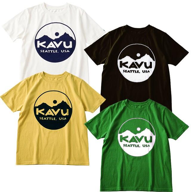 KAVU カブー メンズ サークルロゴTシャツ プリントTシャツ | KAVU | 01