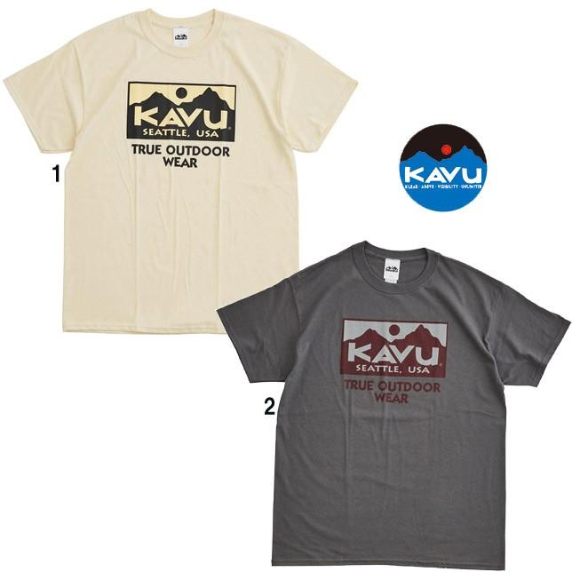 KAVU カブー メンズ トゥルーロゴ 2カラー Tシャツ プリントTシャツ | KAVU