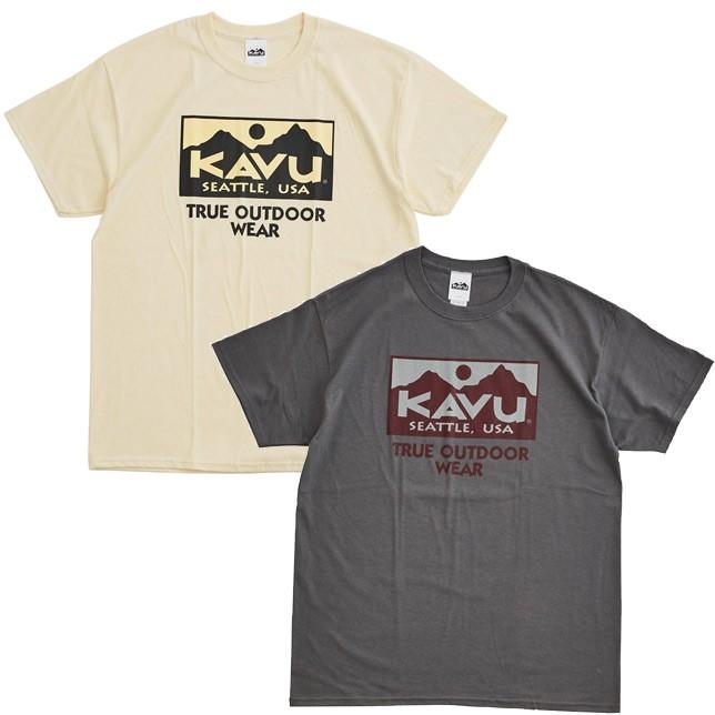 KAVU カブー メンズ トゥルーロゴ 2カラー Tシャツ プリントTシャツ | KAVU | 01