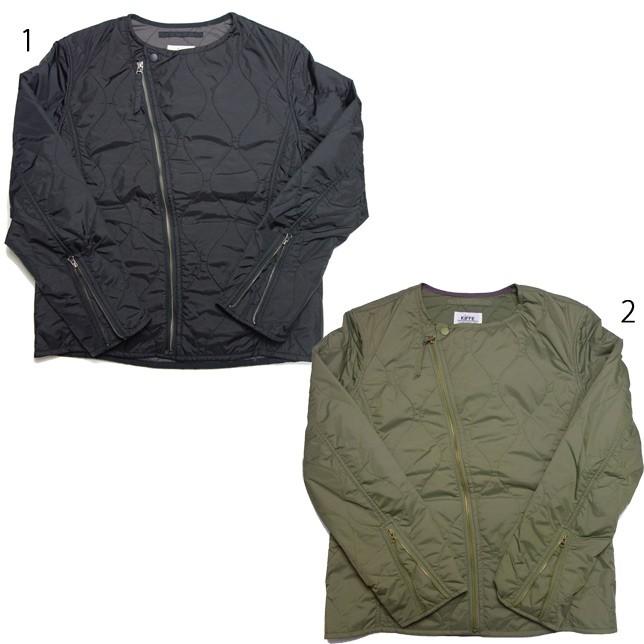 KIFFE キッフェ キルティングショートライナージャケット ナイロン ライダースジャケット メンズ | 