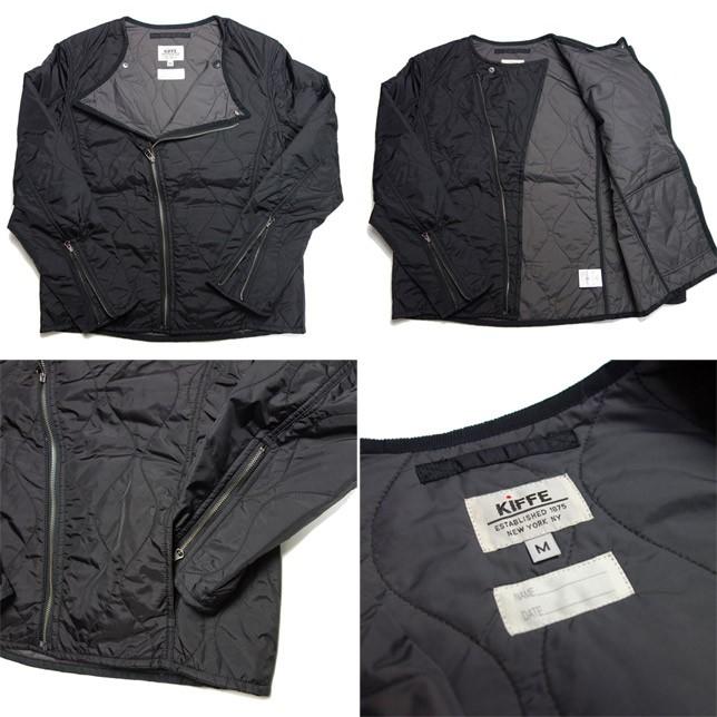 KIFFE キッフェ キルティングショートライナージャケット ナイロン ライダースジャケット メンズ |  | 01