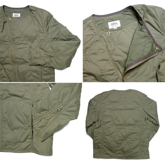 KIFFE キッフェ キルティングショートライナージャケット ナイロン ライダースジャケット メンズ |  | 02