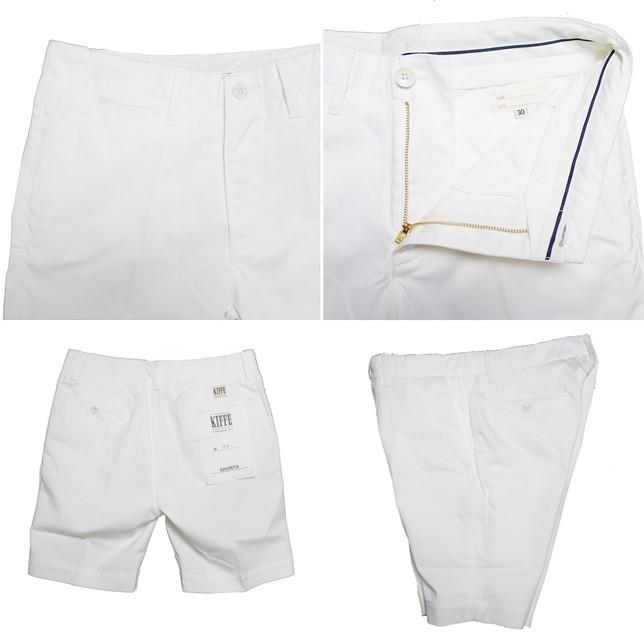 KIFFE キッフェ チノ ショーツ メンズ ショートパンツ 無地 ショーツ ホワイト K16SB-06 |  | 01