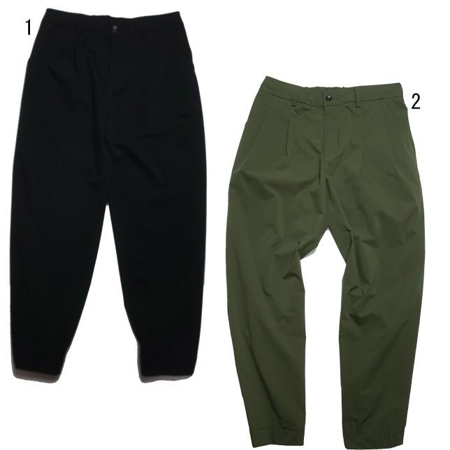 KIFFE キッフェ セミルーズパンツ ストレッチ イージーパンツ ミリタリーパンツ ポケットロゴ メンズ | 