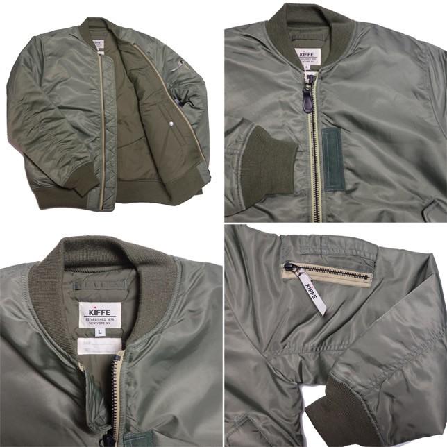 KIFFE キッフェ MA-1 ナイロンジャケット メンズ ミリタリージャケット アーミージャケット |  | 01