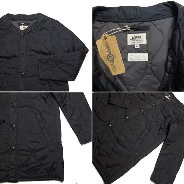 KIFFE キッフェ メンズ キルティングジャケット ハーフ丈 ナイロンジャケット キルト コート |  | 01