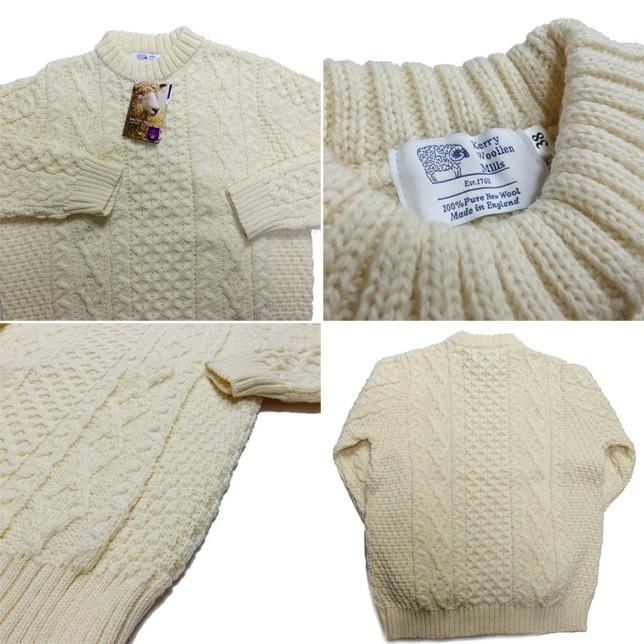 ケリーウーレンミルズ アラン ケーブル クルーネック ライト セーター ニット KERRY WOOLLEN MILLS |  | 01
