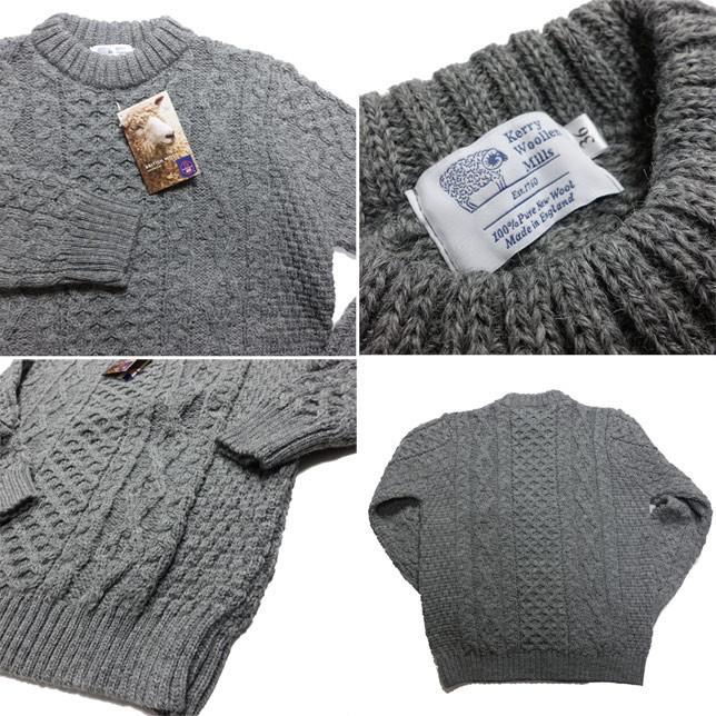 ケリーウーレンミルズ アラン ケーブル クルーネック ライト セーター ニット KERRY WOOLLEN MILLS |  | 02