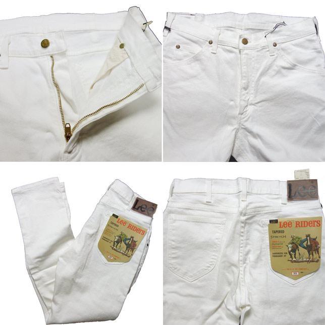 Lee AMERICAN RIDERS 203 テーパード ストレッチ デニム メンズ LM5203-618 ホワイト デニムパンツ ジーパン | Lee | 01