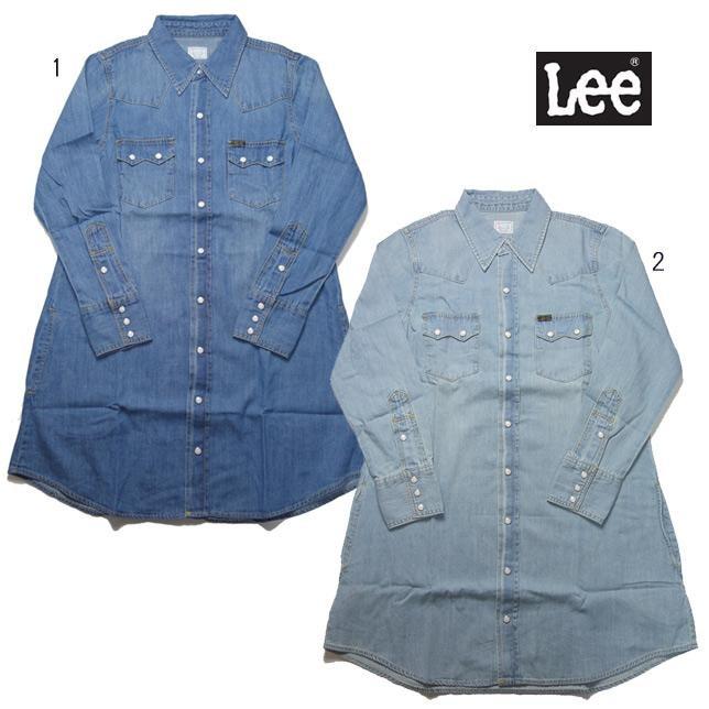 Lee Aライン デニム ウエスタン シャツワンピース LL4839 レディース | Lee