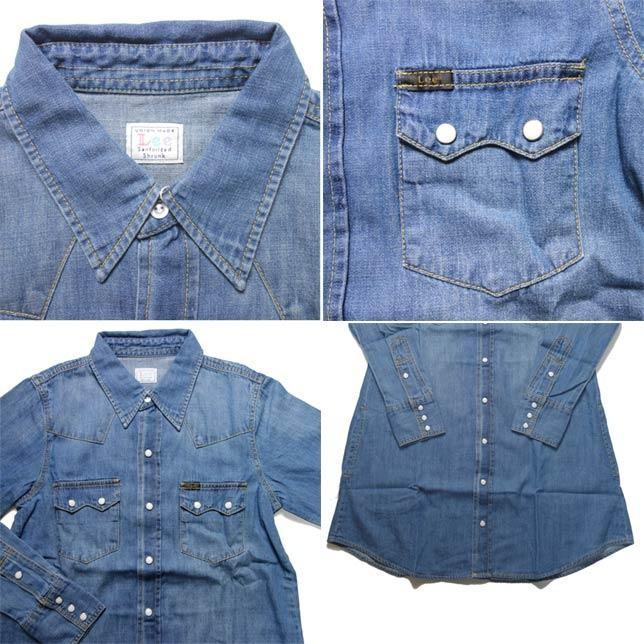 Lee Aライン デニム ウエスタン シャツワンピース LL4839 レディース | Lee | 01