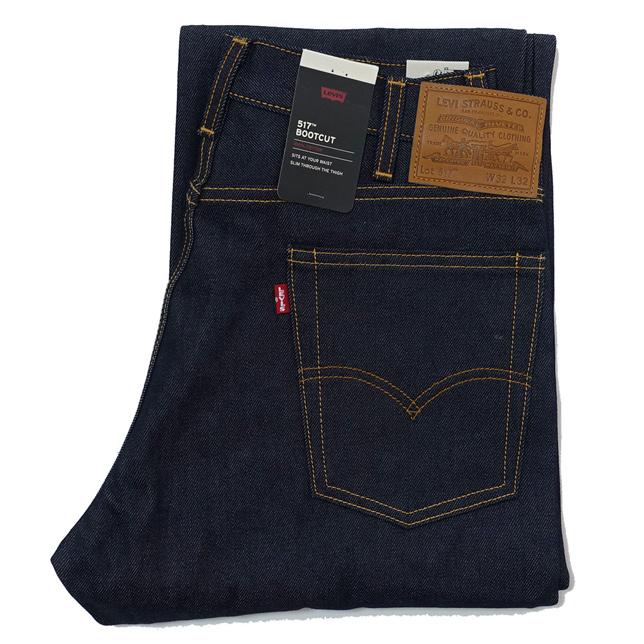 Levi's リーバイス ジーンズ デニム 517 ブーツカット 0236 ダークインディゴ レザーパッチ BIG E フレアーパンツ | Levi's | 01
