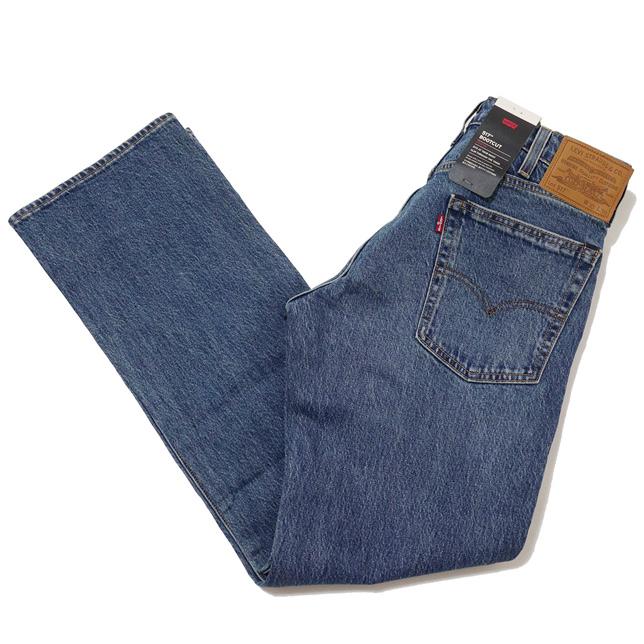 Levi's リーバイス ジーンズ デニム 517 ブーツカット 0254 ミッドダークブルー レザーパッチ BIG E フレアー ストレッチパンツ | Levi's | 02