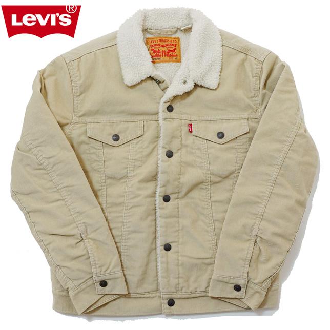 Levi's リーバイス シェルパ トラッカージャケット TYPE 3 SHERPA TRUCKER Gジャン コーデュロイ ボアジャケット メンズ 16365-0218 ライトベージュ | Levi's