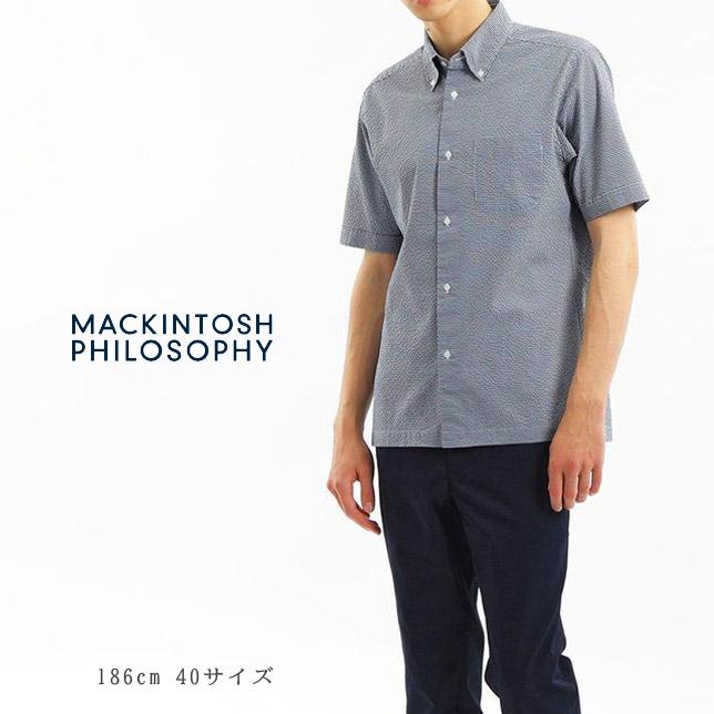マッキントッシュ フィロソフィー トロッター スクエアボタンダウン半袖シャツ サッカーチェック MACKINTOSH PHILOSOPHY H1M59329 | MACKINTOSH PHILOSOPHY | 02