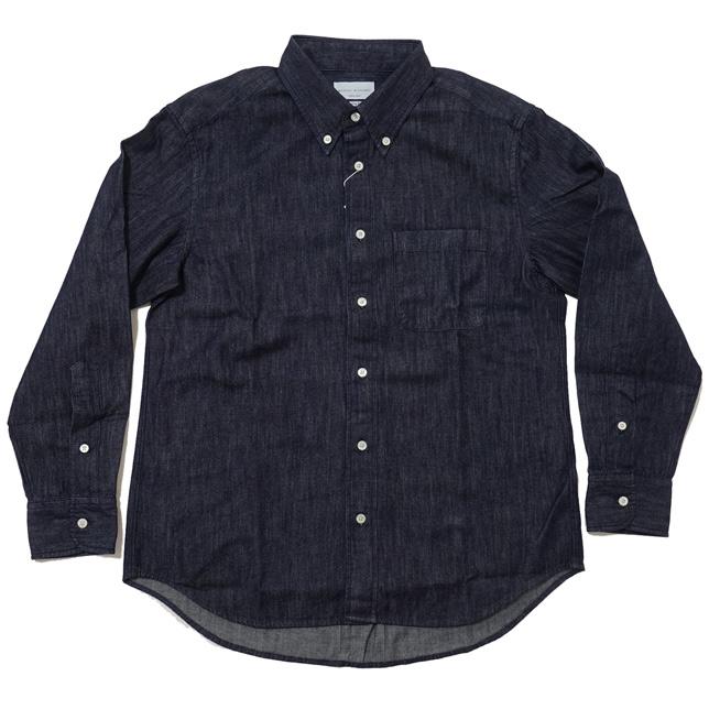 マニュアルアルファベット デニムボタンダウンシャツ ワイドシルエット 6oz DENIM BD SHT/Bulging Fit MANUAL ALPHABET BASIC-BG-003 デニムシャツ |  | 04