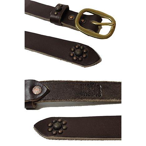 melple メイプル レザー スタッズ ベルト MADE IN USA STUDS BELT | melple | 02