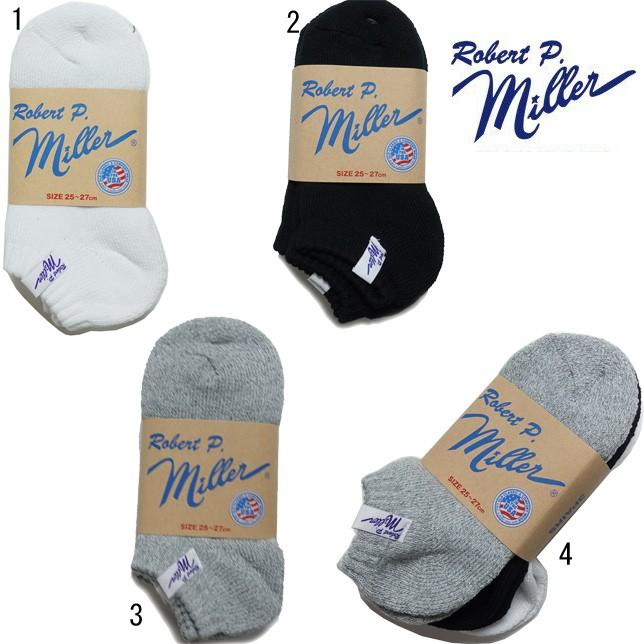 MILLER ミラー アンクル スニーカー ソックス 綿混 ソックス 3P メンズ 靴下 ROBERT P MILLER 310C | ミラー