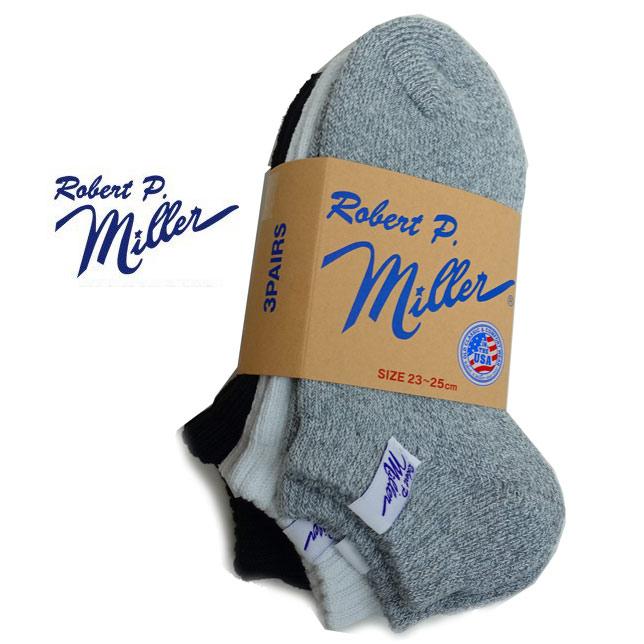 MILLER ミラー アンクル スニーカー ソックス 綿混 ソックス 3P レディース 靴下 ROBERT P MILLER 337C | ミラー