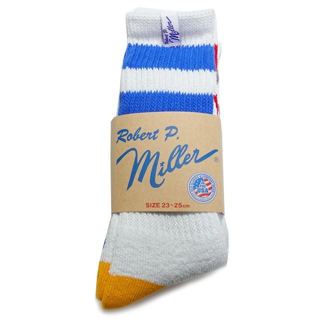 MILLER ミラー クルー スニーカー ソックス 綿混 ソックス 3P レディース 靴下 ライン ROBERT P MILLER 319C | ミラー | 01