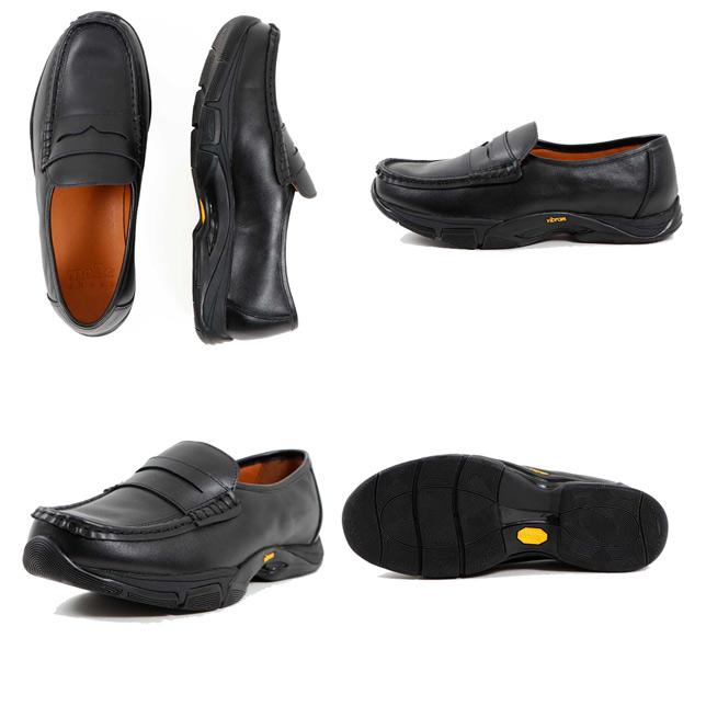 モールシューズ ローファー レザー メンズ レディース 黒 ブラック ハイブリッドローファー コインローファー 撥水 ビブラムソール molle shoes HYBRID LOAFERS |  | 03