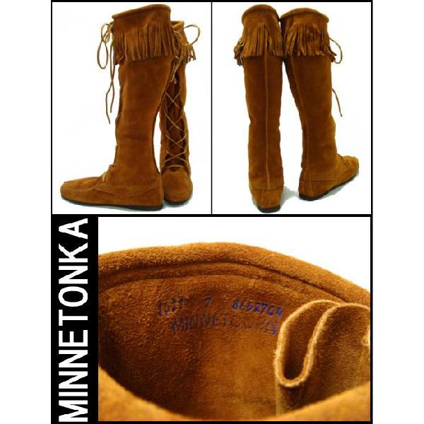 Minnetonkaミネトンカ　編み上げロングブーツ |  | 01