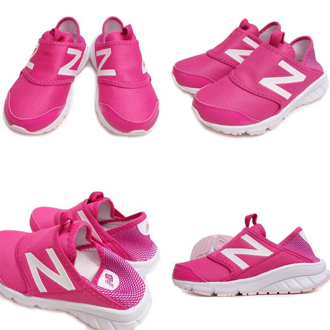 ニューバランス  キッズ スニーカー K150S スリッポン  BWY ブラック GRY グレー MGY ピンク | New Balance | 03