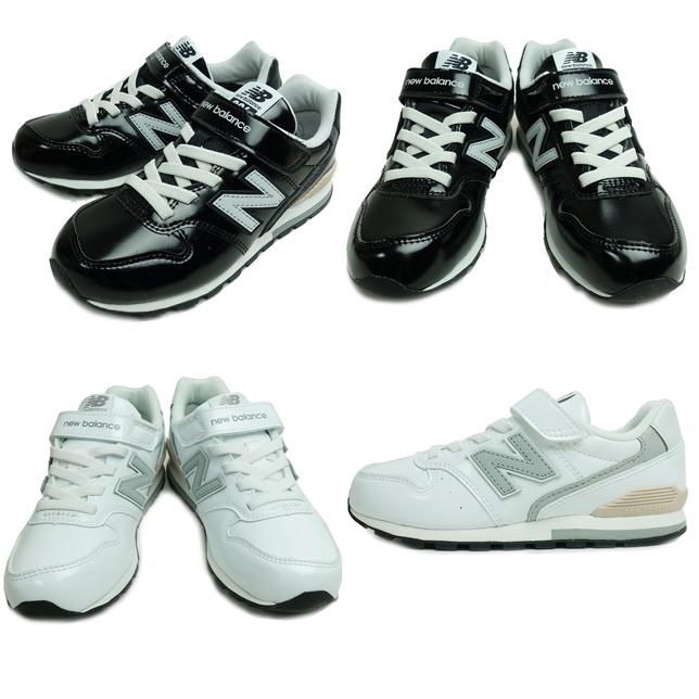 ニューバランス NEW BALANCE YV996 ブラック ホワイト エナメル キッズ ジュニア スニーカー 靴 | New Balance | 01