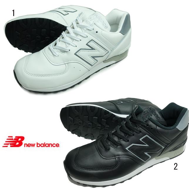 ニューバランス M576 レザースニーカー メンズ WWL ホワイト KKLブラック NEW BALANCE | New Balance