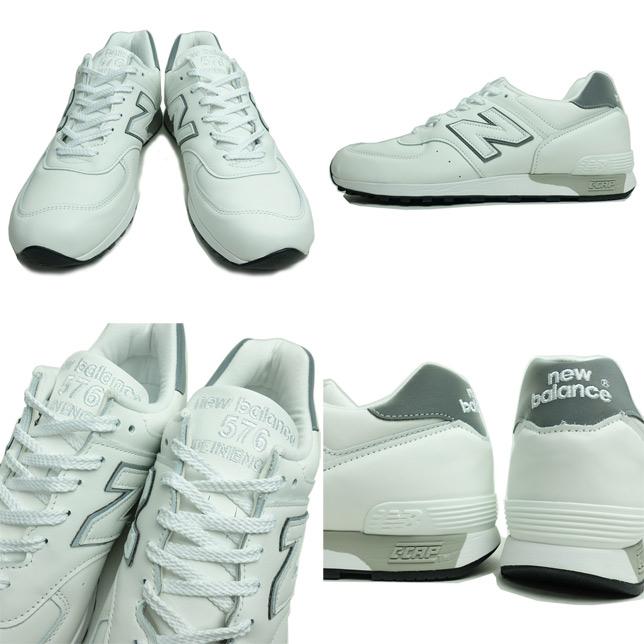 ニューバランス M576 レザースニーカー メンズ WWL ホワイト KKLブラック NEW BALANCE | New Balance | 01