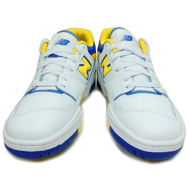 NEW BALANCE ニューバランス BB550 NCG ホワイトイエローブルー スニーカー  レディース メンズ | New Balance | 01