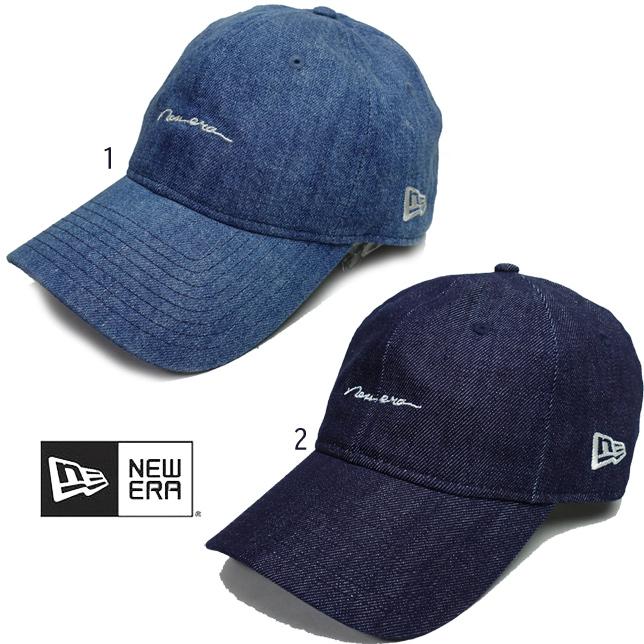 ニューエラ 920 デニム手書き風ロゴ 9TWENTY Denim Handwritten Logo NEW ERA CAP キャップ メンズ レディース 筆記ロゴ | NEW ERA