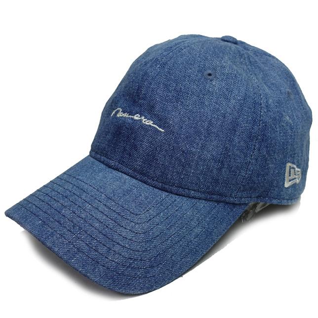 ニューエラ 920 デニム手書き風ロゴ 9TWENTY Denim Handwritten Logo NEW ERA CAP キャップ メンズ レディース 筆記ロゴ | NEW ERA | 03