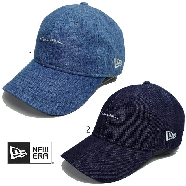 ニューエラ ユース 920 デニム手書き風ロゴ Youth 9TWENTY Denim Handwritten Logo NEW ERA CAP キャップ キッズ ジュニア 子供 | NEW ERA